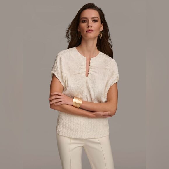 Donna Karan Tops - Donna Karan New York Textured Oversized Blouse Size XL